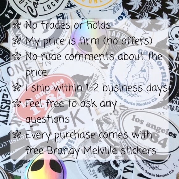 10 Brandy Melville Stickers - Picture 5 of 5